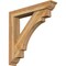 Ekena Millwork Merced Traditional Rough Sawn Bracket w/ Offset Brace, Western Red Cedar, 6"W x 34"D x 34"H BKT0604X34X34MRC01RWR - alternate 1